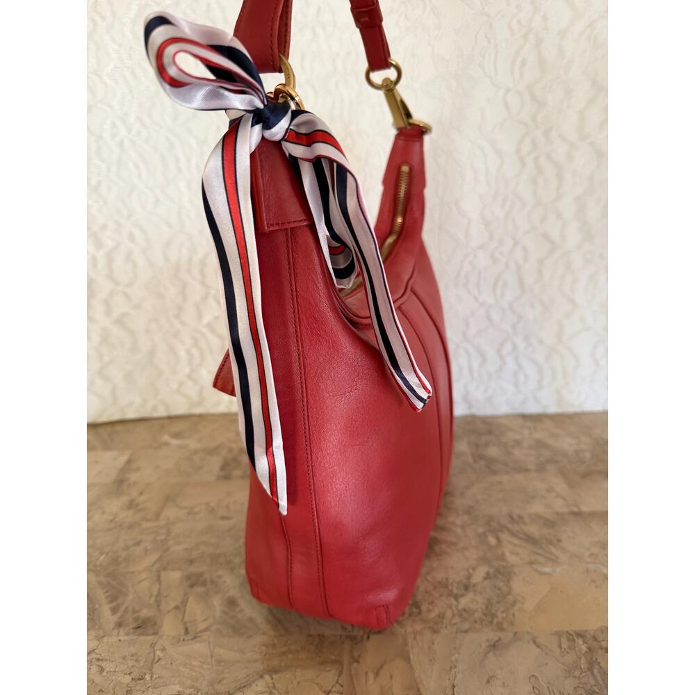 Vintage Authentic Coach Red 6950 Amanda Hobo Shoulder Bag Purse - Picture 6 of 11